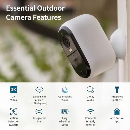 Arlo app view showing the camera feed during the day in the backyard