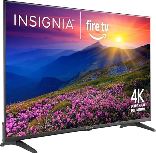 Fire TV home screen showing streaming apps on the INSIGNIA display