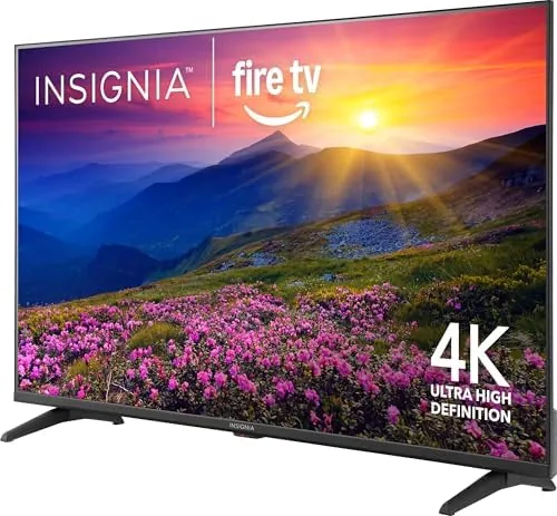 INSIGNIA F50 television next to a higher end 4K set for comparison