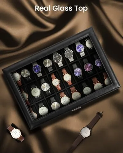 Testing the Uten Watch Box 24 Slot, PU Leather Watch Display Case over two weeks