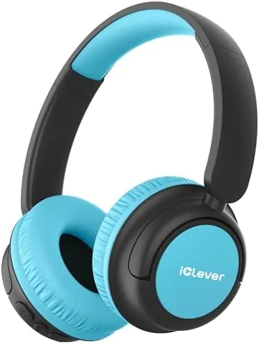 Overview of the iClever BTH22 Kids Bluetooth Headphones for Toddler Travel, 60H Play