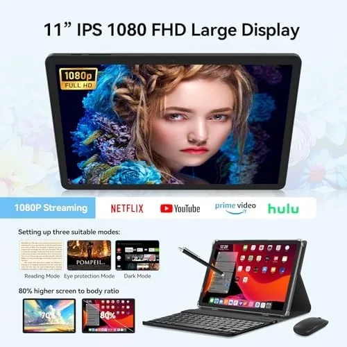 Another view of the Tablet 11 inch Android 16 Tablet 2026 Latest Update Octa-Core