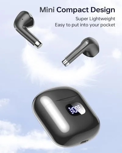 Close look at the KTGEE Wireless Earbuds Bluetooth 5.3 Ear Buds Headphones, 40Hrs Playback build quality