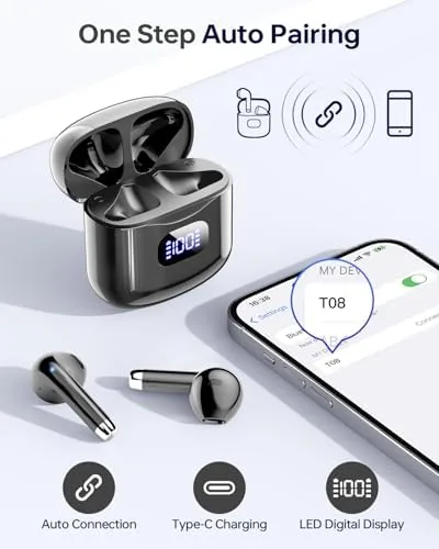 The KTGEE Wireless Earbuds Bluetooth 5.3 Ear Buds Headphones, 40Hrs Playback compared in context
