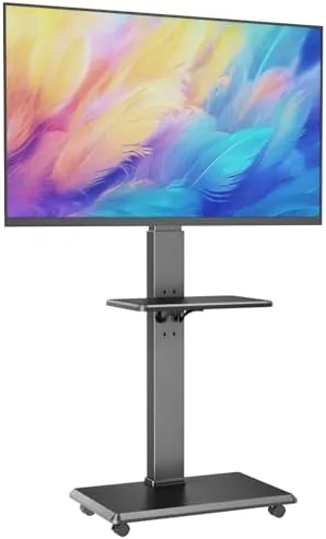 Rolling TV Stand with Removable Shelf Review: A Cart That Goes Where You Do