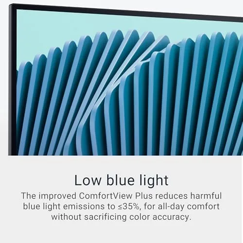 Close up of the Dell S2725QC display showing crisp text and images