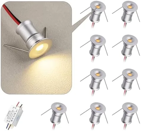 Overview of the 902 120°LED mini Spotlight,DC12V 1W,80Ra,75lm,Small Size,Embedded Installation,Suitable for Cabinet Lighting