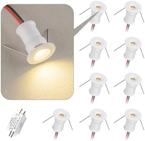 Overview of the 902 120°LED mini Spotlight,DC12V 1W,80Ra,75lm,Small Size,Embedded Installation,Suitable for Cabinet Lighting