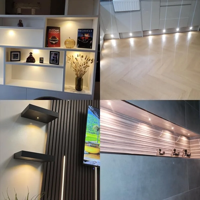 Close look at the 902 120°LED mini Spotlight,DC12V 1W,80Ra,75lm,Small Size,Embedded Installation,Suitable for Cabinet Lighting build quality