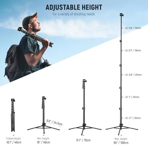 Close look at the NEEWER Basic Phone Tripod for iPhone & Camera w/Remote & build quality