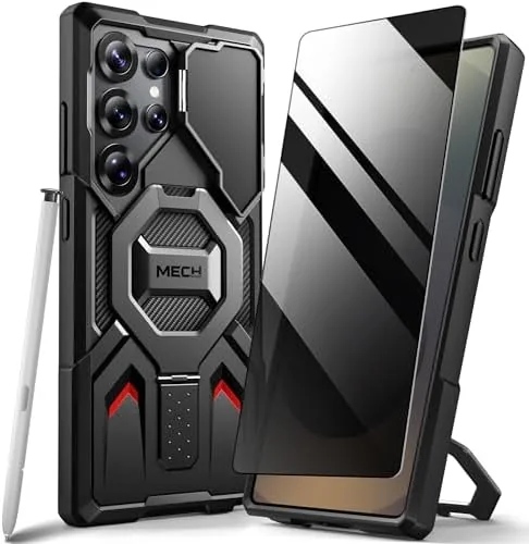 TONGATE for Samsung Galaxy S24 Ultra Case with Privacy Screen Film, Black | Compatible Review: Tested and Rated