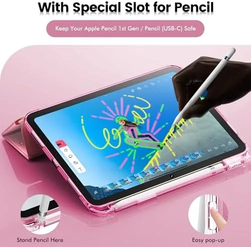 Another view of the INFILAND Glitter Case for iPad A16 11th/10th Generation 11/10.9 Inch