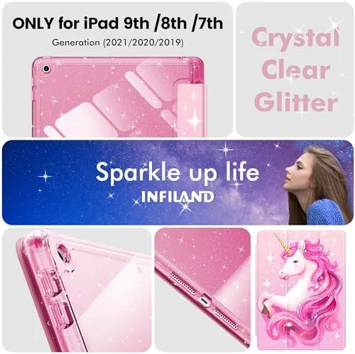 Testing the INFILAND Case for iPad 9th/8th/7th Generation 10.2 inch Pink Unicorn over two weeks