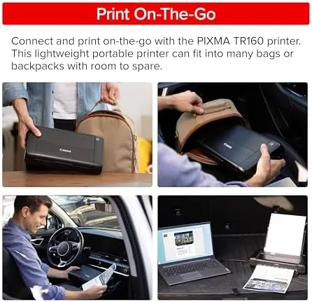 Close look at the Canon PIXMA TR160 Wireless Portable Lightweight Compact Printer, 50-Sheet Paper build quality