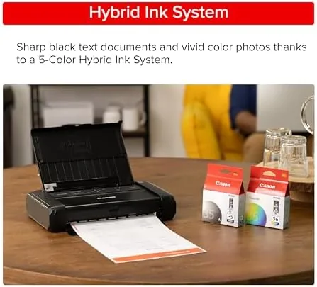 Another view of the Canon PIXMA TR160 Wireless Portable Lightweight Compact Printer, 50-Sheet Paper