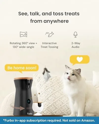 Close look at the Furbo 360° Cat Camera + Mini [New Subscription Required at build quality