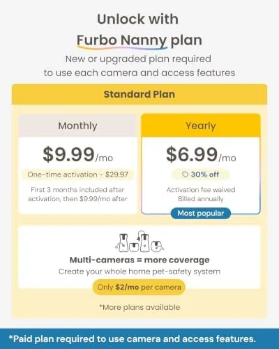 The Furbo 360° Cat Camera + Mini [New Subscription Required at in real use
