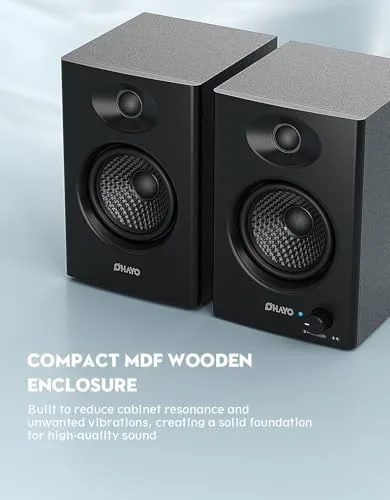 The OHAYO 60W Computer Speakers for Music and Gaming, Active Bluetooth compared in context
