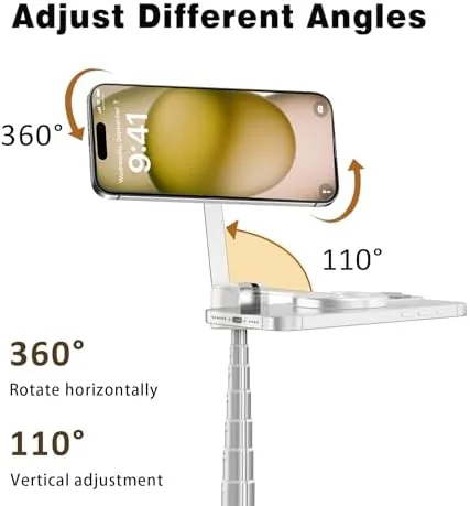 Another view of the TONEOF 68" Magnetic Aluminum Phone Tripod Selfie Stick for iPhone