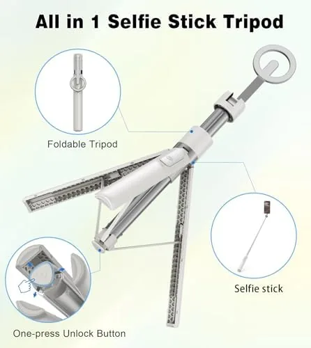 Testing the TONEOF 68" Magnetic Aluminum Phone Tripod Selfie Stick for iPhone over two weeks
