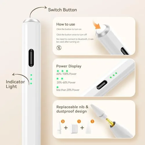 The Hastraith Stylus Pen for iPad 2018-2026,13Min Fast Charge Apple iPad compared in context