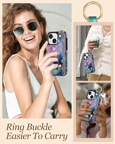 The Petitian for iPhone 14/13 Case with Wallet - Women Girls compared in context