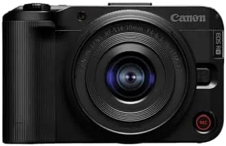 A person holding the camera at arm's length showing how wide the 14mm framing is