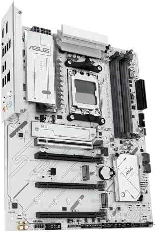 Rear I/O panel of the ASUS B650E MAX showing the ports