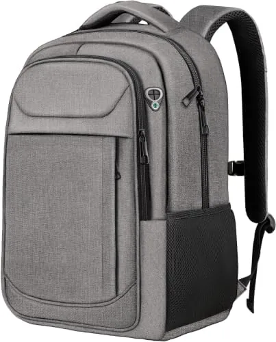 17" Travel Laptop Backpack, Airline Approved Computer Bag, Grey | Padded Laptop Compartment, Water-Resistant Review: Tested and Rated