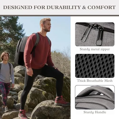 The 17" Travel Laptop Backpack, Airline Approved Computer Bag, Grey | in real use