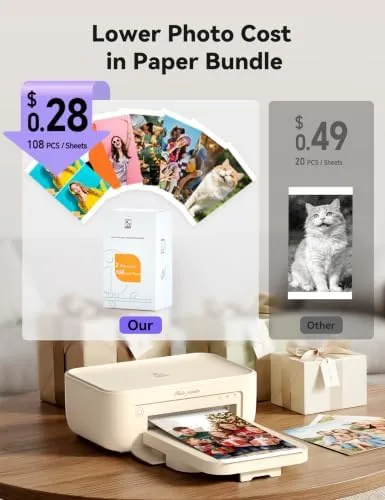 Close look at the iDPRT 4x6 Photo Printer, CP4100 Instant Photo Printer for iPhone build quality