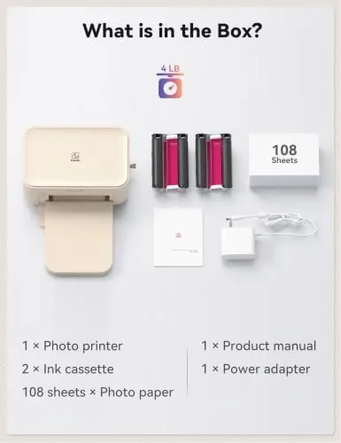 The iDPRT 4x6 Photo Printer, CP4100 Instant Photo Printer for iPhone compared in context