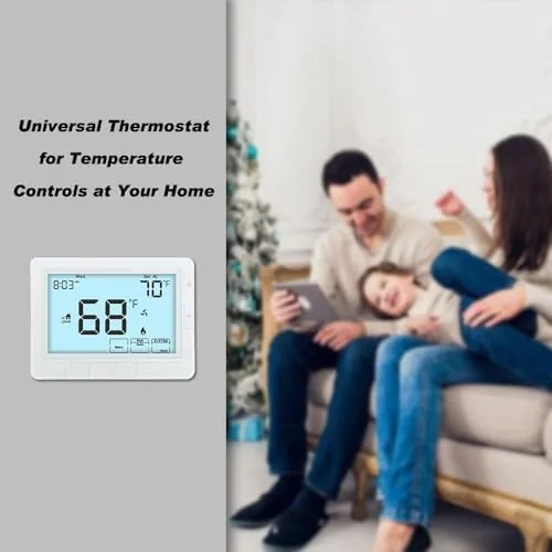 Testing the Programmable Thermostat for Home,Auto Changeover Heat Pump Thermostat for Multi-Stage,2 over two weeks