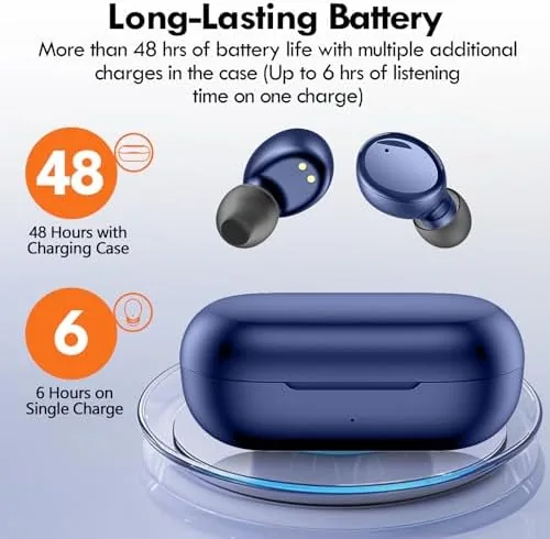 Close look at the Lanteso True Wireless Earbuds Bluetooth 5.4, in Ear Headphones | build quality
