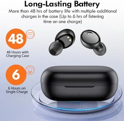 Close look at the Lanteso True Wireless Earbuds Bluetooth 5.4, in Ear Headphones | build quality