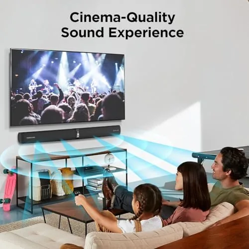 The Sound Bar for Smart TV,90W Soundbar with Bluetooth/ARC/Optical/AUX Connect, Auto compared in context