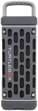 Turtlebox Ranger, Ultra-Portable Bluetooth Speaker, Waterproof, Gray | Built For The Outdoors, Plays to Review: Tested and Rated