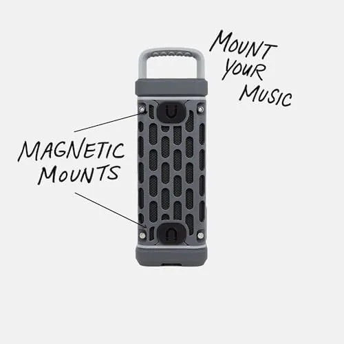 The Turtlebox Ranger, Ultra-Portable Bluetooth Speaker, Waterproof, Gray | Built For in real use