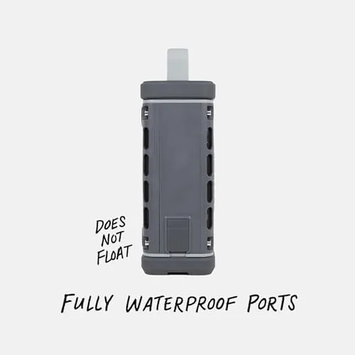 Another view of the Turtlebox Ranger, Ultra-Portable Bluetooth Speaker, Waterproof, Gray | Built For
