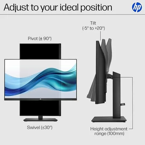 Long office session with the HP 327se showing the Eye Ease filter