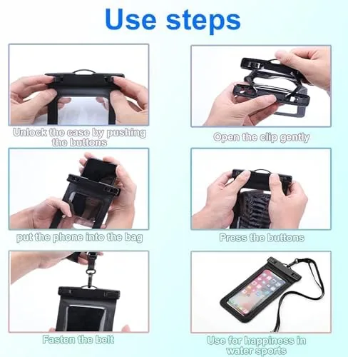 Testing the Waterproof Phone Pouch -2 Pack, IPX8 Universal Waterproof Case Dry over two weeks