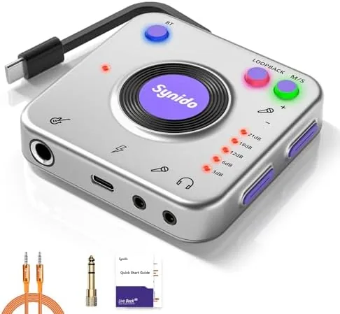 Overview of the A20 Portable USB-C Audio Interface for Guitar & DJ Recording