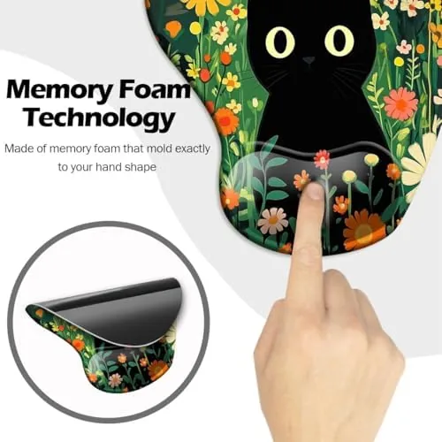 The Ergonomic Mouse Pad with Wrist Support,Mouse Pad with Wrist Rest in real use