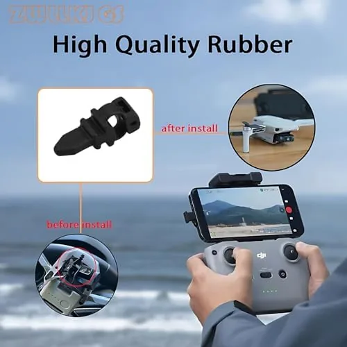 The Gimbal Shock Absorber Bracket Replacement with Motor and Shock Rubber in real use