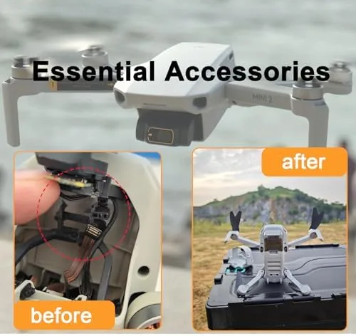 Another view of the Gimbal Shock Absorber Bracket Replacement with Motor and Shock Rubber