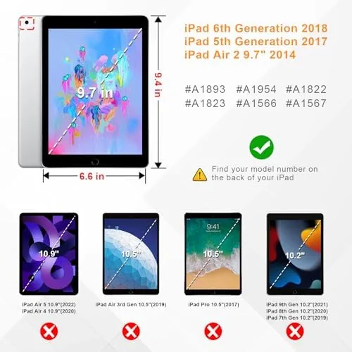 Close look at the Fintie Kid-Friendly Case for iPad 6th/5th Generation 9.7", iPad Air build quality