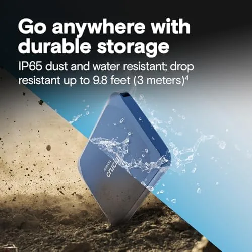 The Crucial X10 8TB Portable SSD, Up to 2,100MB/s, USB 3.2 in real use