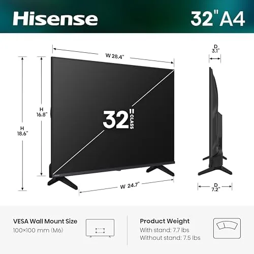A nature documentary playing on the Hisense 32 inch TV
