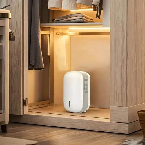 Testing the Mini Dehumidifier for Small Bathroom. Quiet. Auto Shut-OFF. Power Off over two weeks