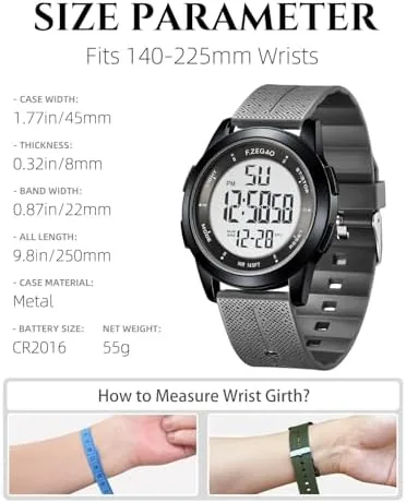 Testing the Metal Ultra-Thin Waterproof Digital Watch Men | Military Watches with over two weeks
